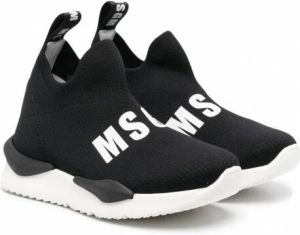 MSGM Kids Leren sneakers Zwart