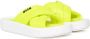 MSGM Kids Sandalen met logoprint Geel - Thumbnail 1