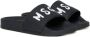 MSGM Kids Slippers met logoprint Zwart - Thumbnail 1