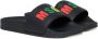 MSGM Kids Slippers met logoprint Zwart - Thumbnail 1