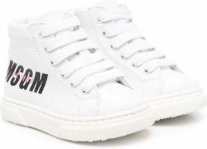 MSGM Kids MSGM Active high-top sneakers Wit