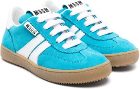 MSGM Kids Retro low-top sneakers Blauw