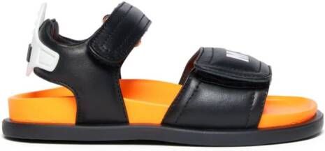 MSGM Kids Sandalen met klittenband Zwart