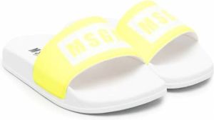 MSGM Kids Slip-on sandalen Wit