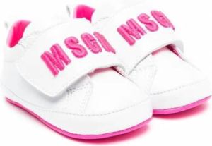 MSGM Kids Sneakers met klittenband Wit