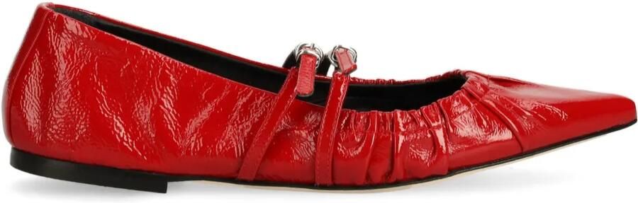 MSGM Ballerina's met gesp Rood