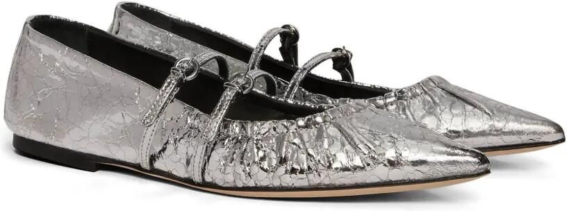 MSGM Ballerina's met metallic-effect Zilver