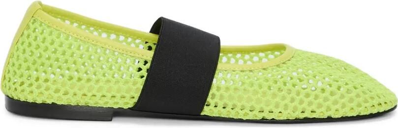 MSGM Ballerina's met ronde neus en bandjes Groen