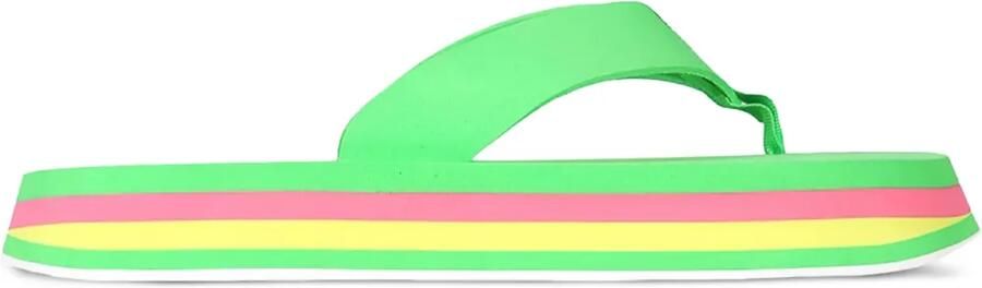MSGM Gestreepte slippers Groen