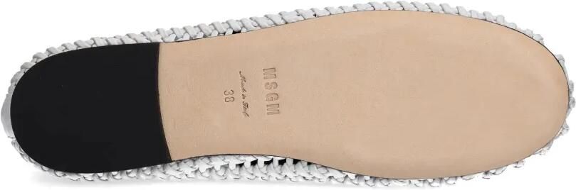 MSGM Geweven ballerina's Wit - Foto 5