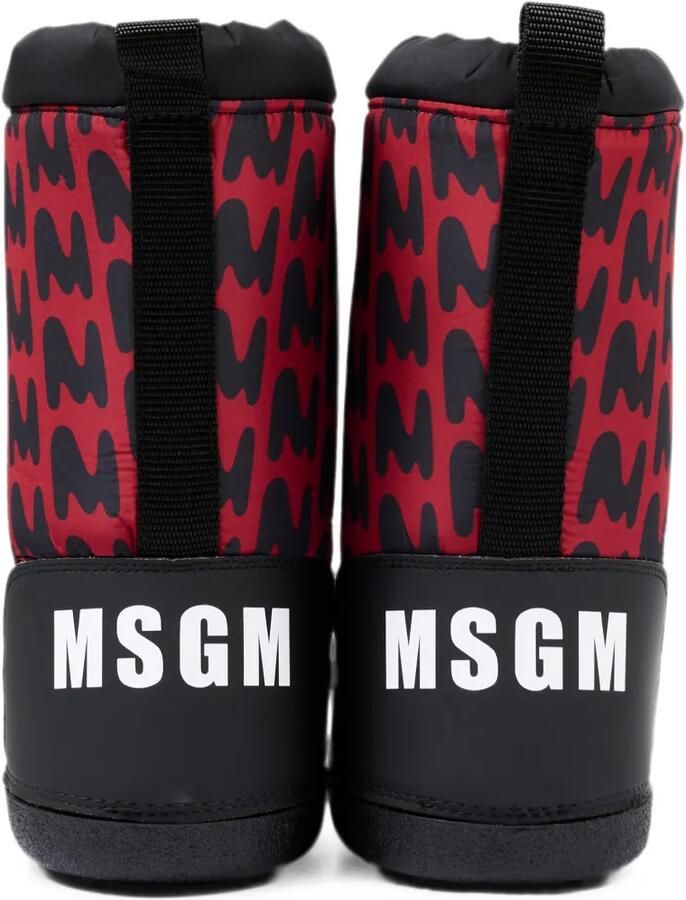 MSGM Kids Sneeuwlaarzen met monogram-print Rood - Foto 4