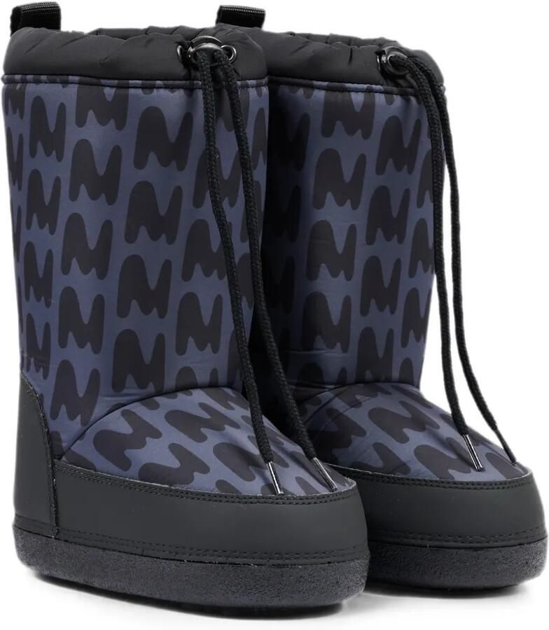MSGM Kids Snowboots met monogram-print en trekkoord Zwart - Foto 2