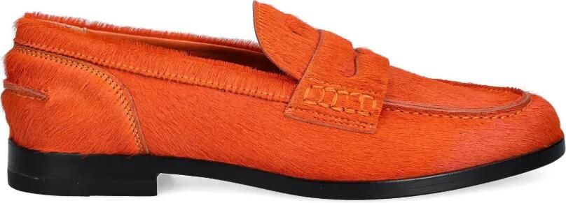 MSGM Leren loafers Oranje