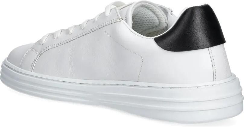 MSGM Leren sneakers met logoplakkaat Wit - Foto 3
