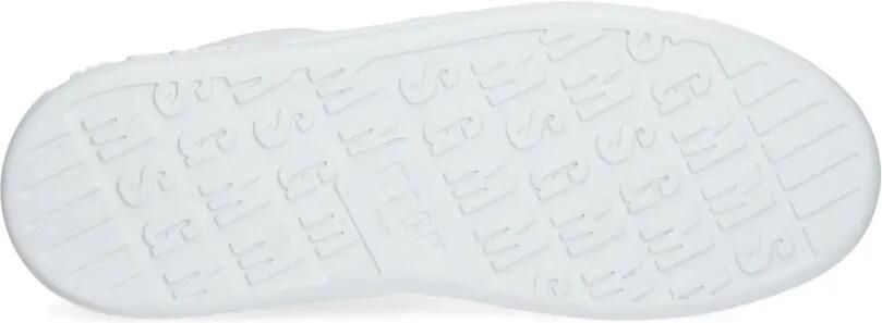 MSGM Leren sneakers met logoplakkaat Wit - Foto 5