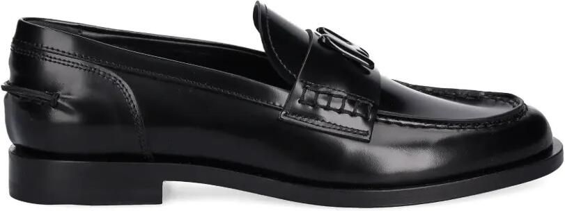 MSGM Loafers met letter-applicatie Zwart