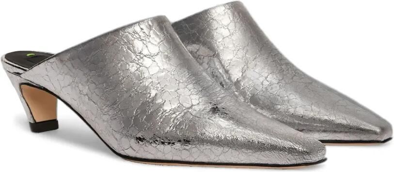 MSGM Metallic muiltjes Zilver