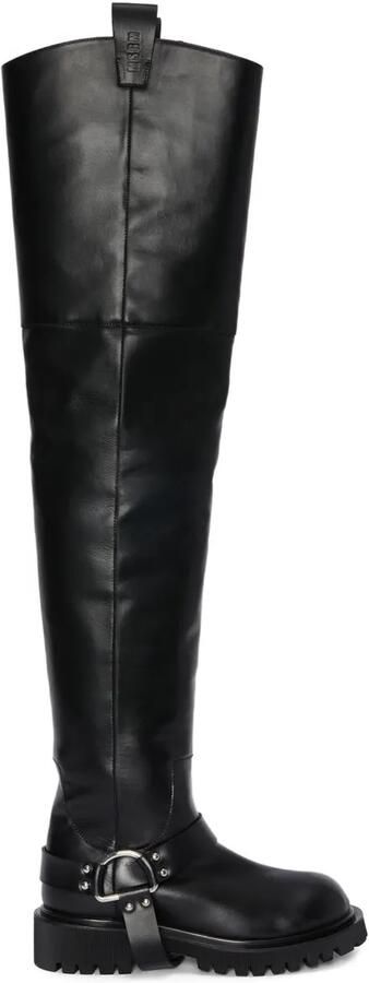 MSGM Overknee laarzen met D-ring Zwart