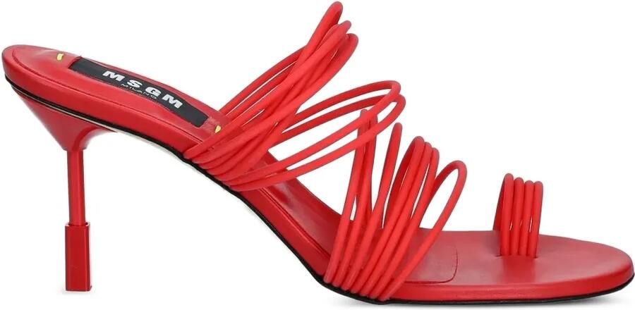 MSGM Sandalen met bandjes en hak Rood