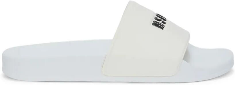 MSGM Slippers met logo-reliëf Wit