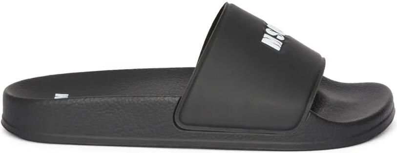 MSGM Slippers met logo Zwart