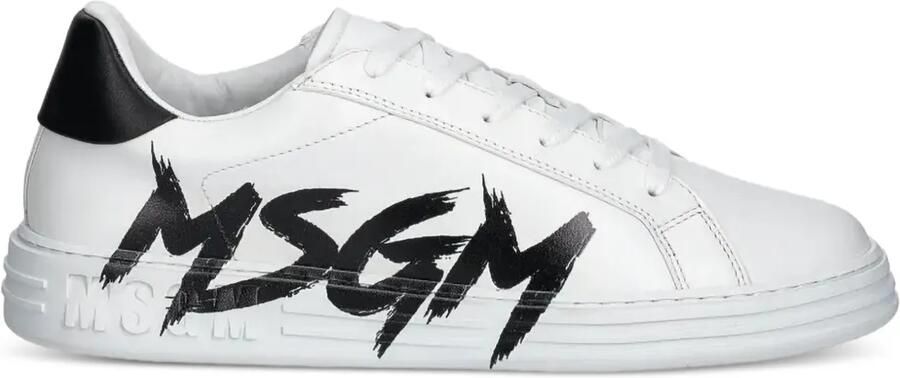 MSGM Sneakers met logoprint Wit