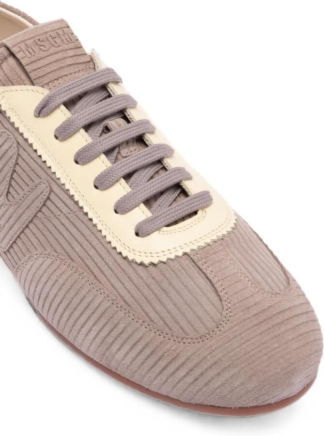 MSGM Sneakers met ribfluwelen effect en logo-patch Bruin - Foto 2