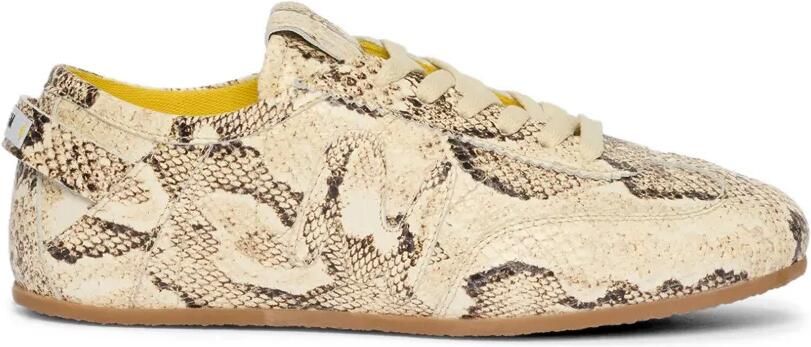MSGM Sneakers met slangen-effect Beige