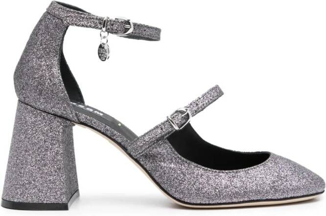 MSGM Pumps met glitters Zilver