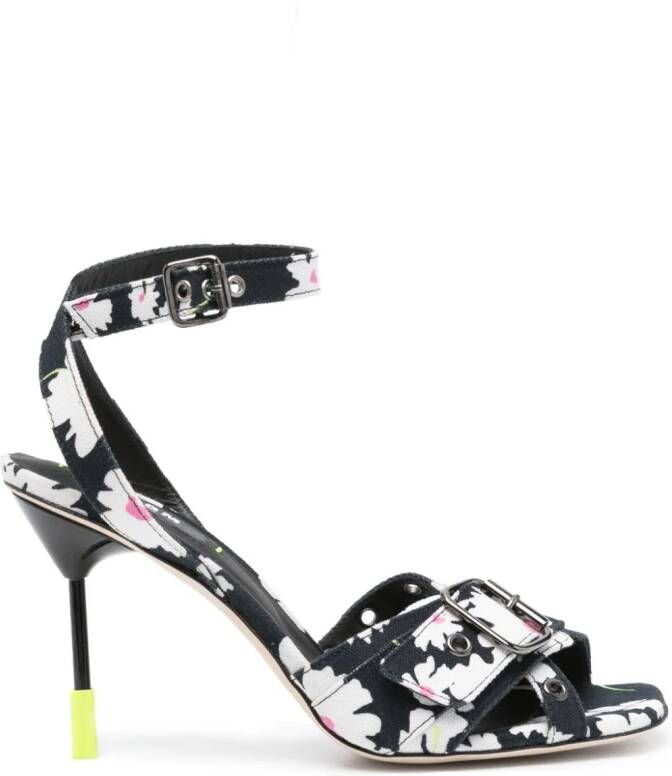 MSGM Sandalen met bloemenprint Zwart