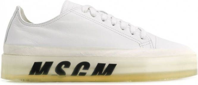 MSGM Sneakers met oversized zool Wit