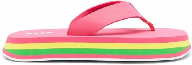 MSGM Teenslippers met bandje Roze