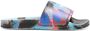 MSGM Slippers met tie-dye print Blauw - Thumbnail 1