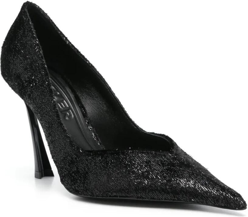 Mugler 105 mm lurex pumps Zwart - Foto 3