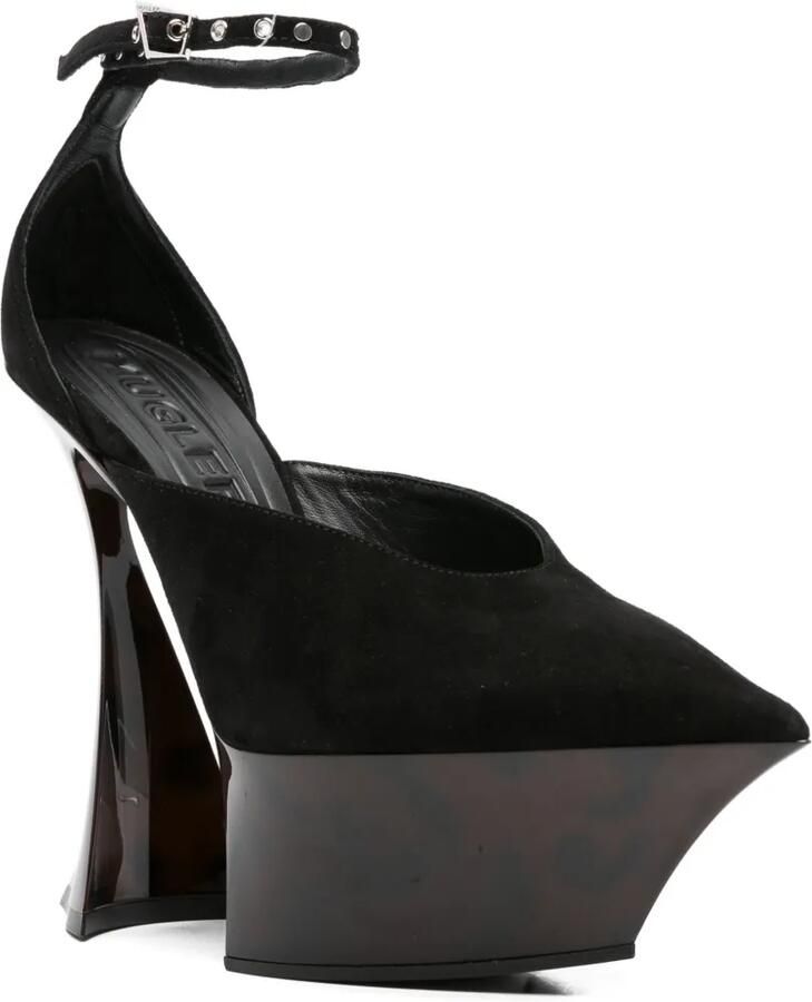 Mugler 140 mm pumps met plateauzool Zwart - Foto 2