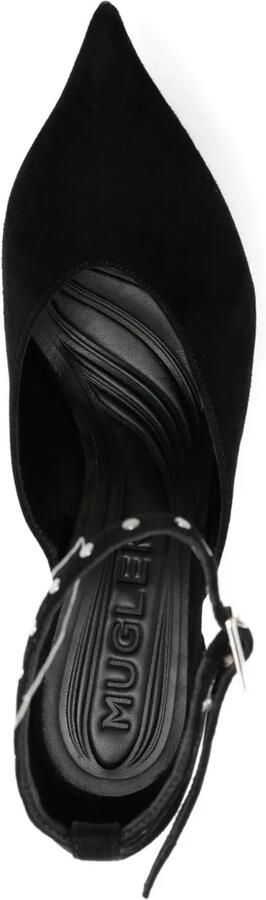 Mugler 140 mm pumps met plateauzool Zwart - Foto 4