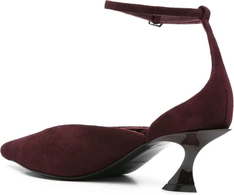 Mugler 55 mm Fang pumps met enkelbandje Rood - Foto 2