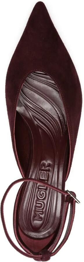 Mugler 55 mm Fang pumps met enkelbandje Rood - Foto 4
