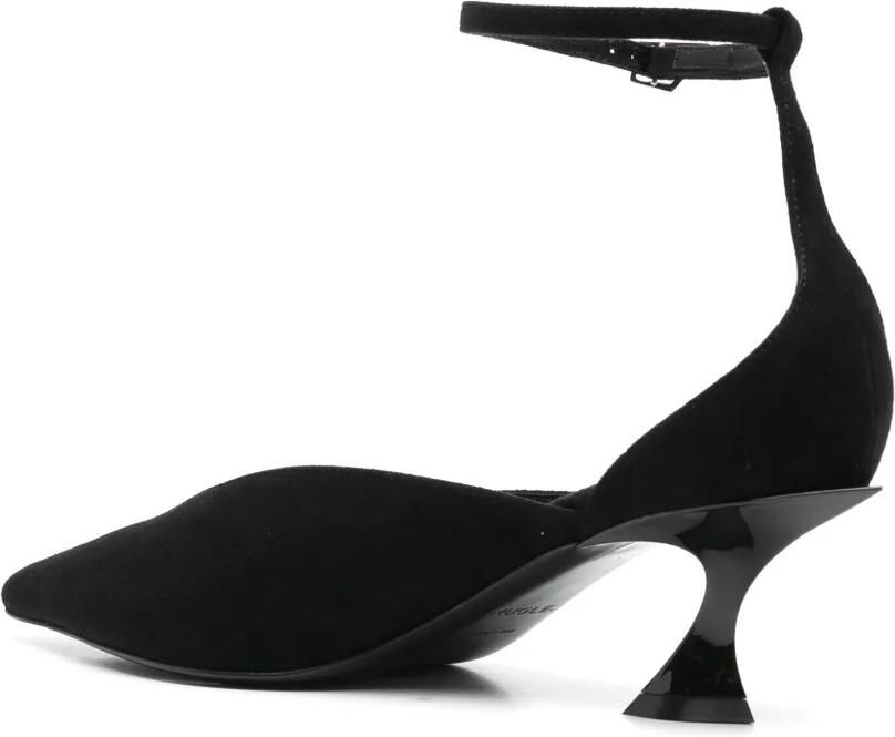 Mugler 55 mm Fang pumps met enkelbandje Zwart - Foto 2