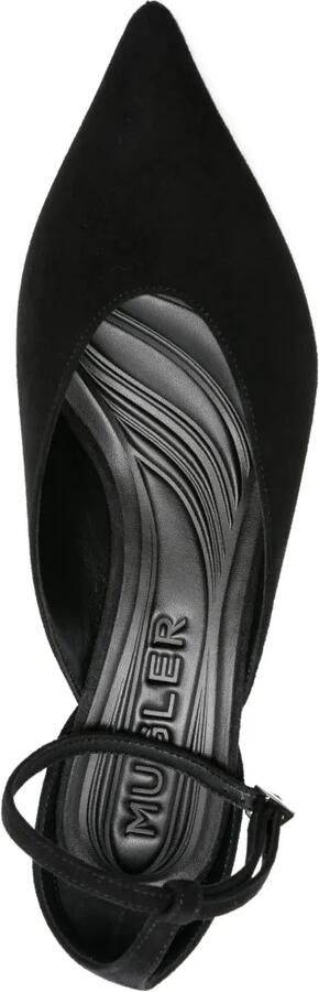 Mugler 55 mm Fang pumps met enkelbandje Zwart - Foto 4