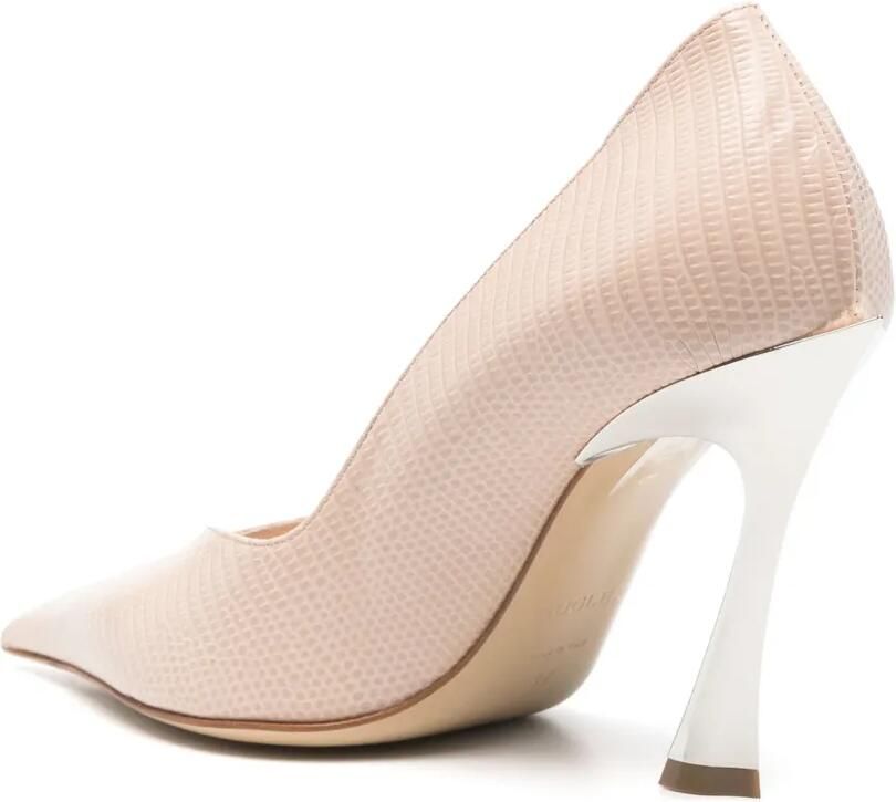 Mugler 95 mm leren pumps Roze - Foto 3