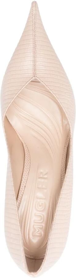 Mugler 95 mm leren pumps Roze - Foto 4