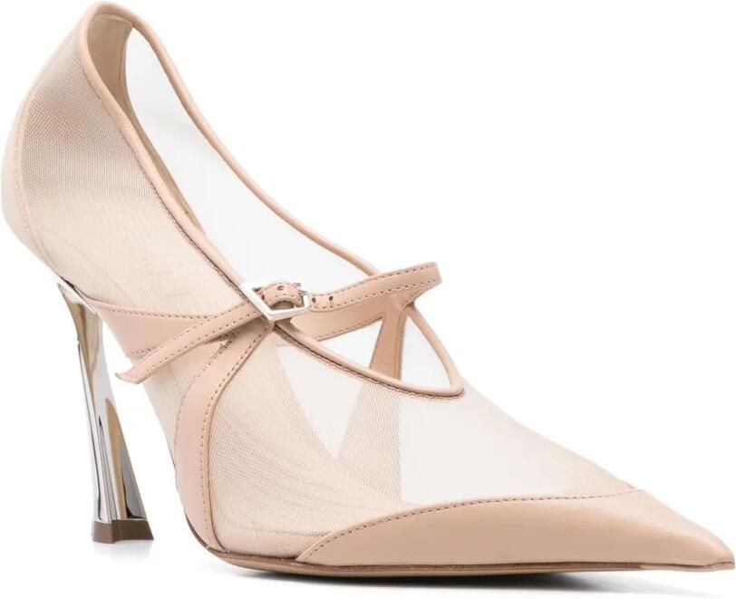Mugler 95mm Fang pumps Beige - Foto 2