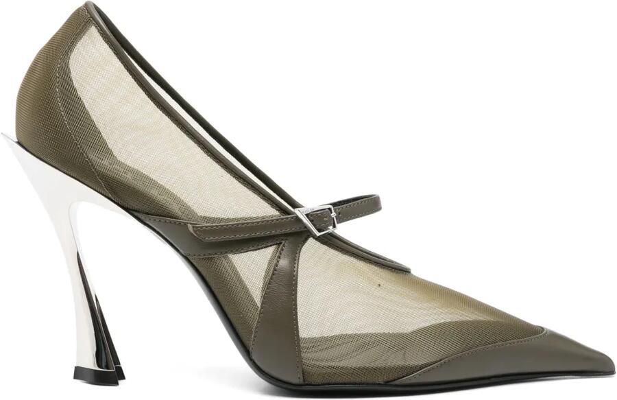Mugler Mesh pumps Groen