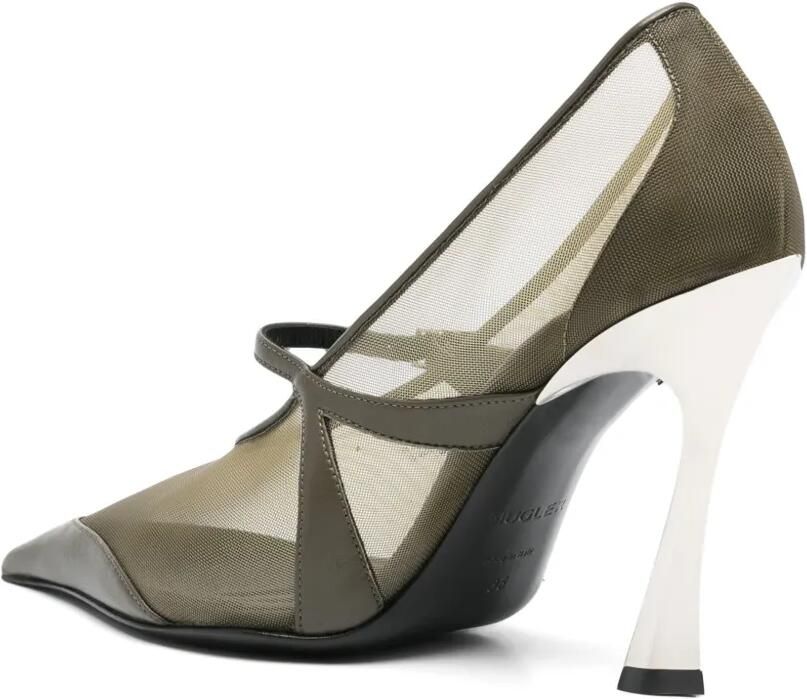 Mugler Mesh pumps Groen - Foto 3