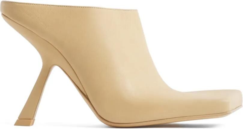 Mugler Muiltjes met vierkante neus Beige