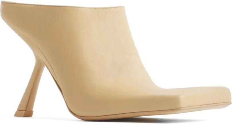 Mugler Muiltjes met vierkante neus Beige - Foto 4