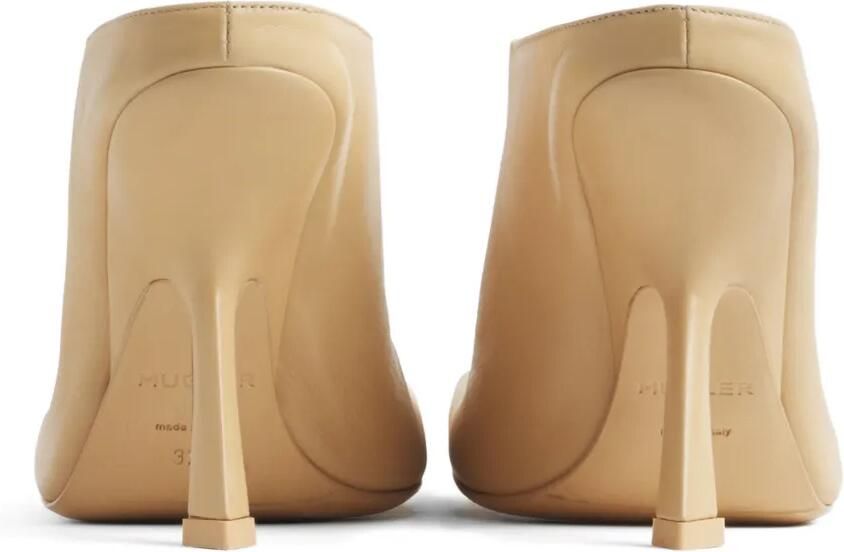 Mugler Muiltjes met vierkante neus Beige - Foto 2