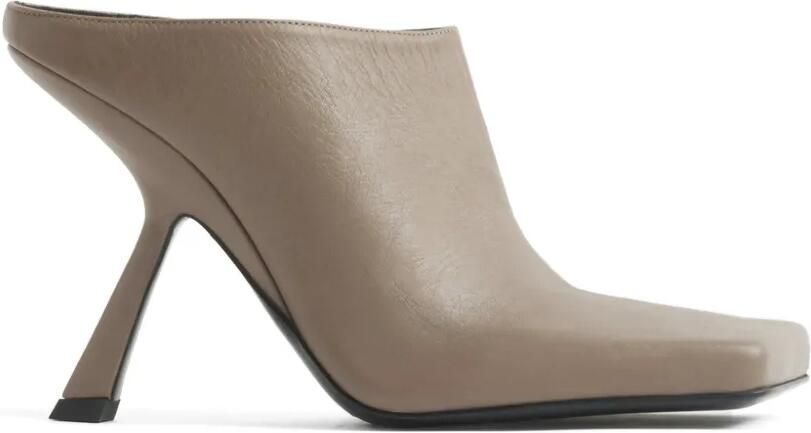 Mugler Muiltjes met vierkante neus Beige
