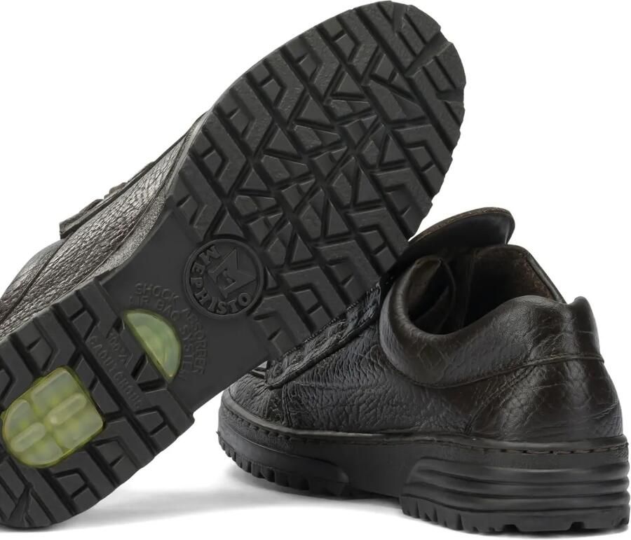 Musto Getextureerde sneakers Bruin